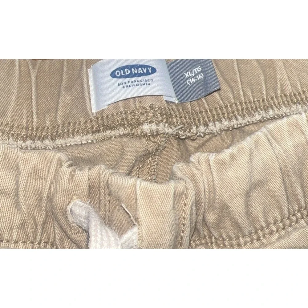 Old Navy Boys  XL (14-16)  Blue/Khaki Pull On Cotton Shorts